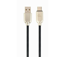 Gembird CC-USB2R-AMCM-2M USB-C kábel 2 m čierna / USB 2.0 A (M) - USB-C (M)