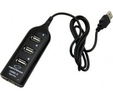 Esperanza EA116 USB Hub čierna / 4 porty / USB 2.0