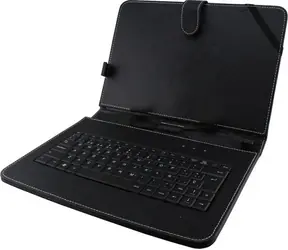 Esperanza EK125 Madera púzdro pre tablet čierna / 10.1" / s klávesnicou / eko koža