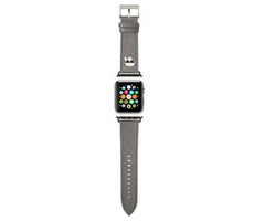 Karl Lagerfeld Karl Head PU Remienok pre Apple Watch 42 &amp; 44mm strieborná
