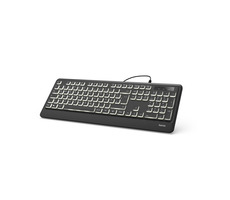 HAMA KC-550 podsvietená klávesnica / drôtová / USB / 1.8 m / CZ &amp; SK