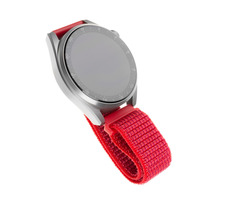FIXED Nylon Strap Nylonový remienok so šírkou 20mm pre smartwatch červená