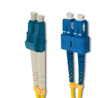 Qoltec 54031 Patchcord fiber optic SC to LC / Singlemode / Duplex / 1 m