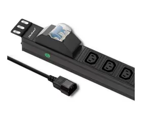 Qoltec napájací panel pre RACK 19" / 10A / 8x IEC C13 / 2 m