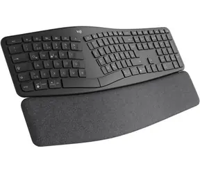 Logitech Wireless K860 Ergo US čierna/ Bezdrôtová klávesnica / Ergonomická / BT / USB / US layout