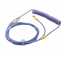 Ducky Premicord Horizon USB-C na USB-A fialová / špirálovitý / 1.8 m