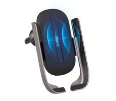 SBS Držiak do auta s bezdrôtovým nabíjaním do mriežky 15 W kovová