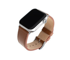 FIXED Leather Strap Kožený remienok pre Apple Watch 42 &amp; 44 &amp; 45 mm hnedá