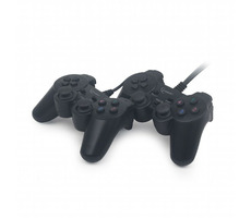 Gembird JPD-UDV2-01 USB Gamepad pre PC (2ks) čierna / 10 tlačidiel / 4smerný D-Pad / 2x thumbstick / USB 2.0