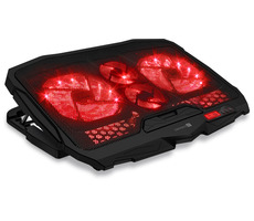 Connect IT FrostWind čierna / Chladiaca podložka pre notebook 15.6&quot; / regulácia rýchlosti / LED podsvietenie