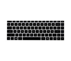 Umax Silicon Keyboard Cover 14WX-HU / silikónový kryt po Umax VisionBook 14Wa / maďarský layout