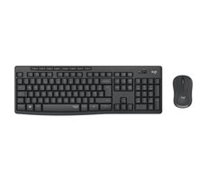 Logitech MK295 Slim Combo Graphite / Bezdrôtová sada klávesnice a myši / CZ layout / USB nanoprijímač