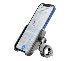 Cellularline Rider Steel Univerzálny hliníkový držiak mobilného telefónu na riadidlá pre motorku aj bicykel čierna