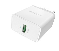 CANYON H-24 biela / USB-A nabíjačka / 24W / QC 3.0 / 1x USB-A