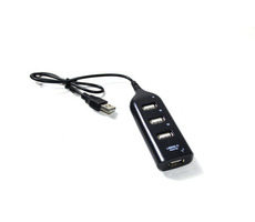 VAKOSS TC-234UX čierna / 4 portový USB rozbočovač / 4 x USB 2.0