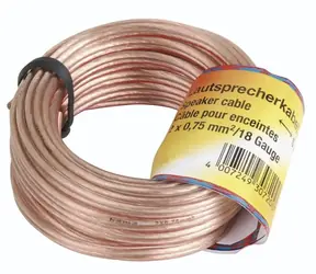 Hama reproduktorový kábel 2x 0.75 mm 10 m / nebalený