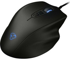 MIONIX Gaming NAOS-PRO čierna / Herná optická myš / 19000 DPI / 7 programovateľných tlačidiel / LED podsvietenie / USB