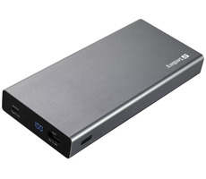 Sandberg Powerbank USB-C PD 100W 20000mAh sivá / max. 20V / max. 4.4A / USB-C + USB-A