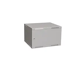 Solarix rozvádzač nástenný skladaný SENSA LITE 6U 450mm - dvere plech / RAL 7035