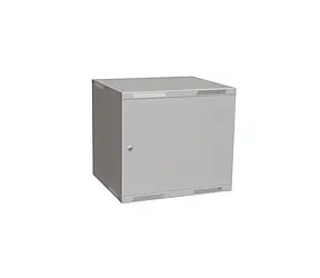 Solarix rozvádzač nástenný skladaný SENSA LITE 9U 450mm - dvere plech / RAL 7035