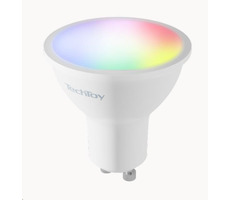TechToy Smart Bulb RGB 4.5W GU10 / 350lm / 2700-6500K / Energetická trieda F