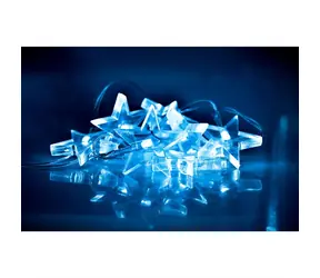 Solight 1V52-B LED vianočná reťaz - hviezdy 1.5m / 10x LED / 2x AA / modré svetlo