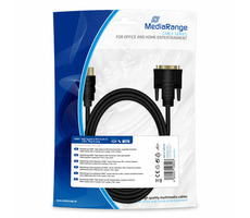 MediaRange MRCS118 kábel HDMI na DVI-D (24+1) 2 m / 1x DVI-D (M) / 1x HDMI (M)
