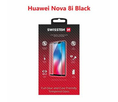 SWISSTEN FULL GLUE COLOR FRAME CASE FRIENDLY sklo pre HUAWEI NOVA 8i čierna