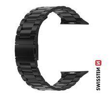 Swissten Kovový remienok pre Apple Watch 38/40/41mm čierna