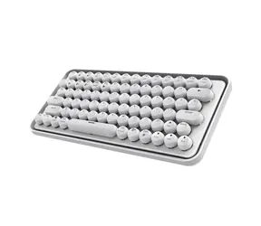 Rapoo Ralemo Pre 5 biela / bezdrôtová Multi-mode klávesnica / BT &amp; 2.4 GHz / Integrovaná batéria