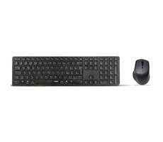 Rapoo 9800M Multi-Mode tmavo šedá / bezdrôtová sada klávesnice a myši / 2.4 GHz / BT 3.0 a 4.0 / Integrovaná batéria