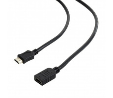 Gembird CC-HDMI4X-10 Standard kábel HDMI-M - HDMI-F 3m čierna / tienený / pozlátené kontakty