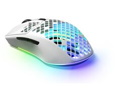 SteelSeries Aerox 3 Wireless Snow biela / Herná myš / optická / 18000DPI / USB-A / 2m / 6 tlačidiel