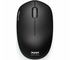 PORT CONNECT Wireless COLLECTION čierna / bezdrôtová myš / USB-A 2.4GHz dongle / 1600 DPI / 1x AA