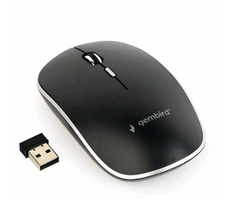 Gembird MUSW-4B-01 čierna / bezdrôtová optická myš / USB / 1600DPI