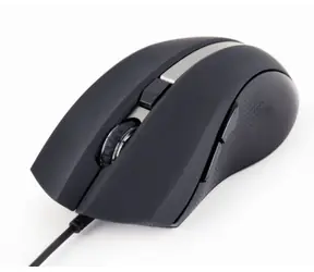Gembird MUS-GU-02 čierna / G-laser myš / drôtová / 2400 dpi / 6tlačítok / USB