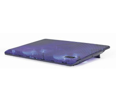 Gembird NBS-2F15-05 čierna / chladiaca podložka pod notebook / 15.6" / 2x LED ventilátor