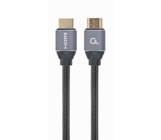 Gembird CCBP-HDMI-10M Premium kábel HDMI-M - HDMI-M 10m šedá/ tienený / pozlátené kontakty