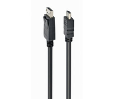 Gembird CC-DP-HDMI-10M adaptér DisplayPort(M) na HDMI(M) / dĺžka 10m / čierna