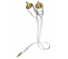 In-akustik Star Audio kábel biela 5 m / 3.5mm jack - 2x Cinch