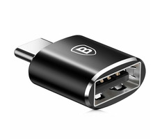 Baseus CATOTG-01 Adaptér USB-A (F) na USB-C (M) čierna
