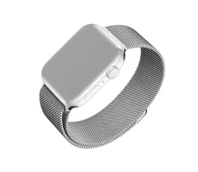 FIXED Mesh Strap Sieťovaný nerezový remienok pre Apple Watch 38 &amp; 40 &amp; 41mm strieborná