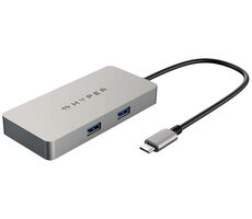Hyper HDMB2-GL USB-C Univerzálna dokovacia stanica / USB-C / HDMI / 2 x USB 3.0 / RJ45 / podpora 4K 60 Hz