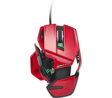 MadCatz RAT 8+ ADV červená / Herná myš / Optická / 16000dpi / 11 tlačidiel / USB / 1.8m / RGB