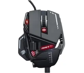 MadCatz RAT 8+ čierna / Herná myš / Optická / 16000dpi / 11 tlačidiel / USB / 1.8m / RGB