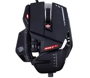MadCatz RAT 6+ čierna / Herná myš / Optická / 12000dpi / 11 tlačidiel / USB / 1.8m / RGB