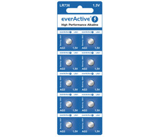 EverActive Alkalické gombíkové batérie G3 LR736 LR41 10ks