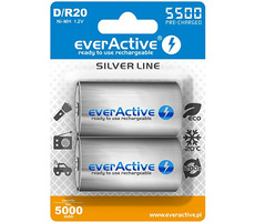 EverActive Silver Line nabíjacia batéria D (R20) 5500 mAh 2ks / Ni-MH