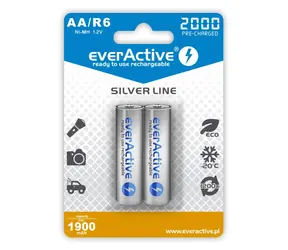 EverActive Silver Line nabíjacia batéria AA (R6) 2000 mAh 2ks / Ni-MH
