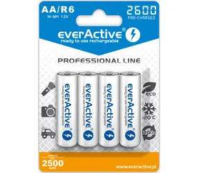 EverActive Professional Line nabíjacia batéria AA (R6) 2600 mAh 4ks / Ni-MH